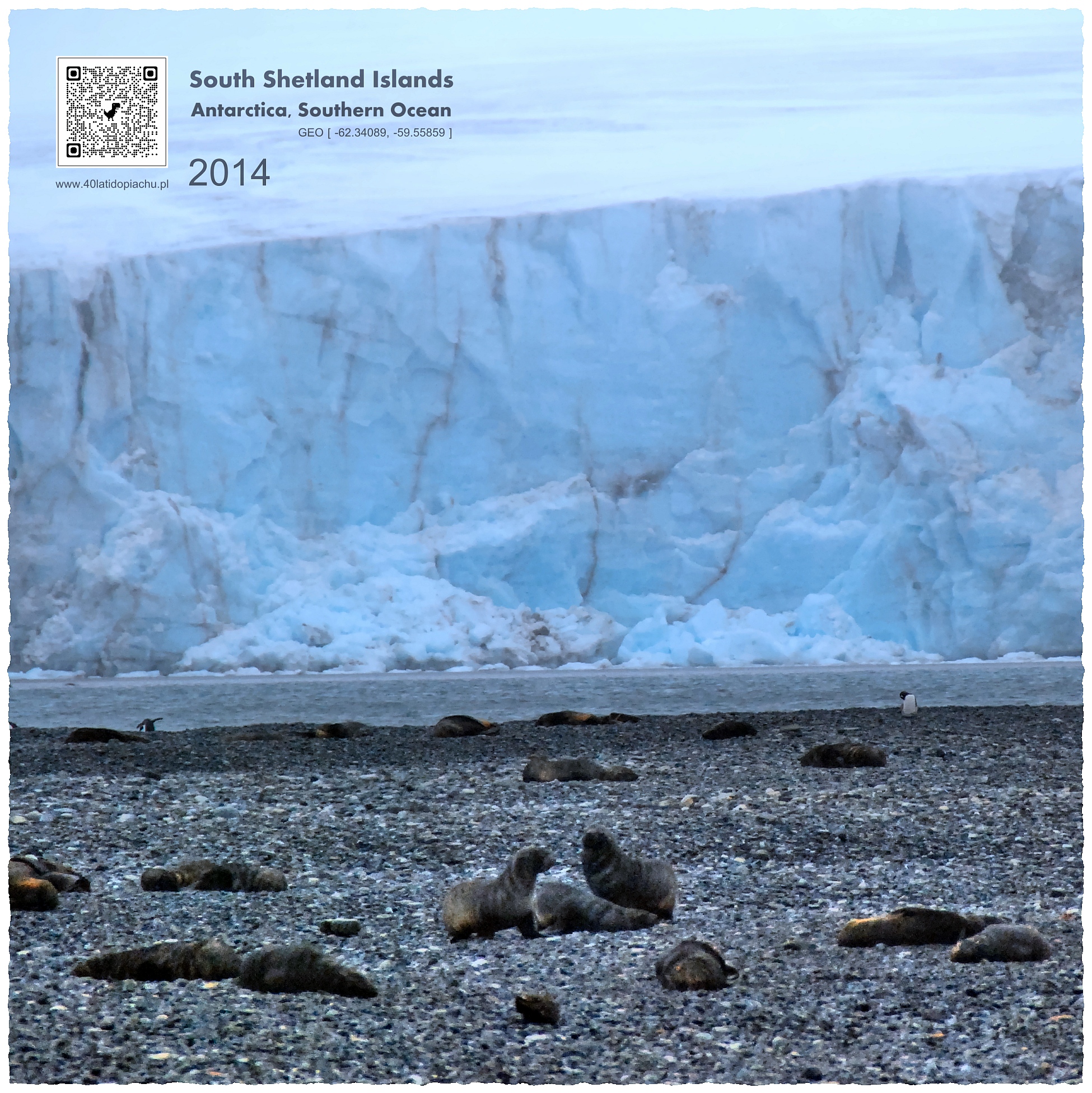 Antarktyda - lodowiec na Szetlandy Południowe