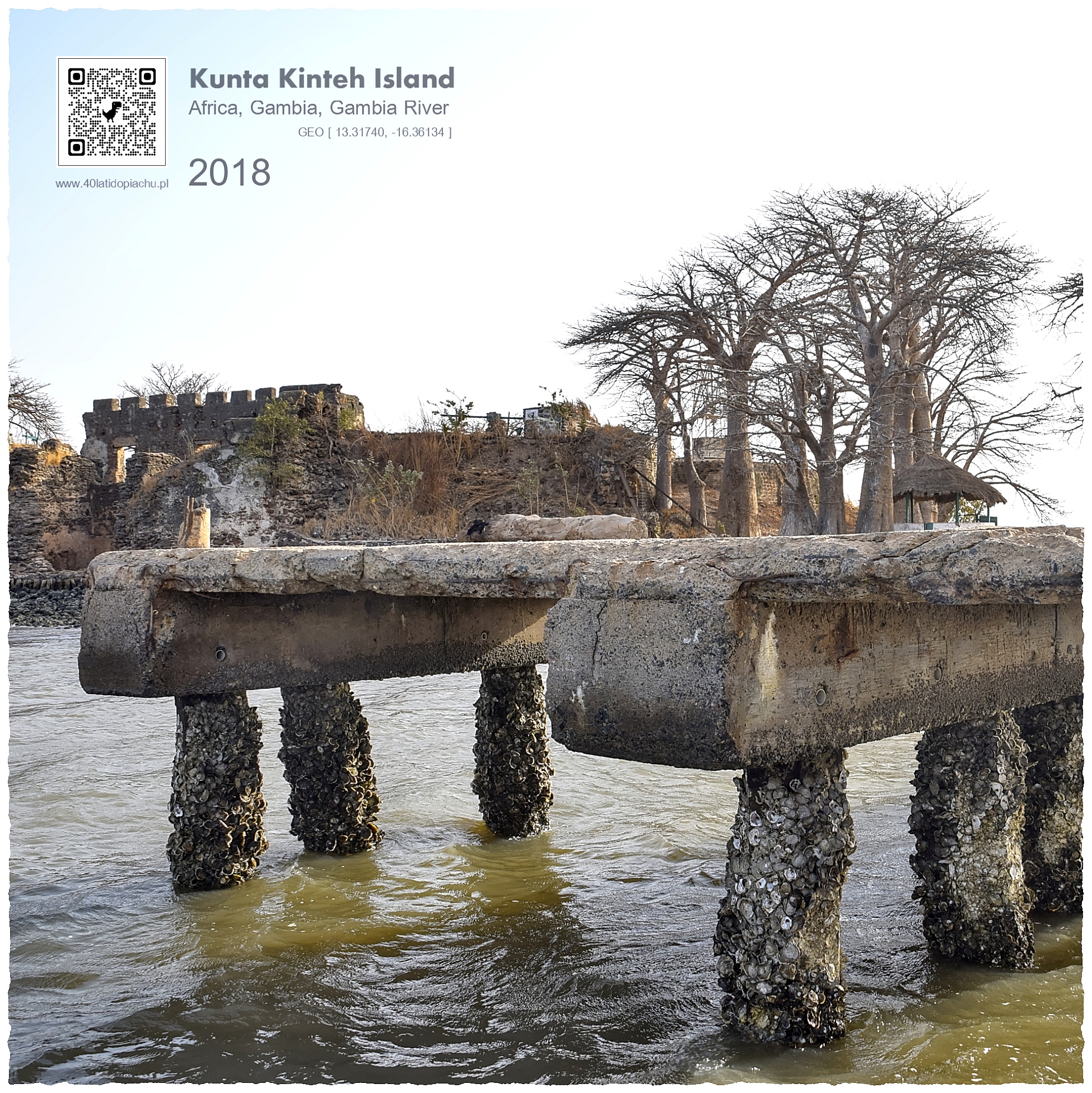 Gambia, wyspa Kunta Kinteh, Fort James