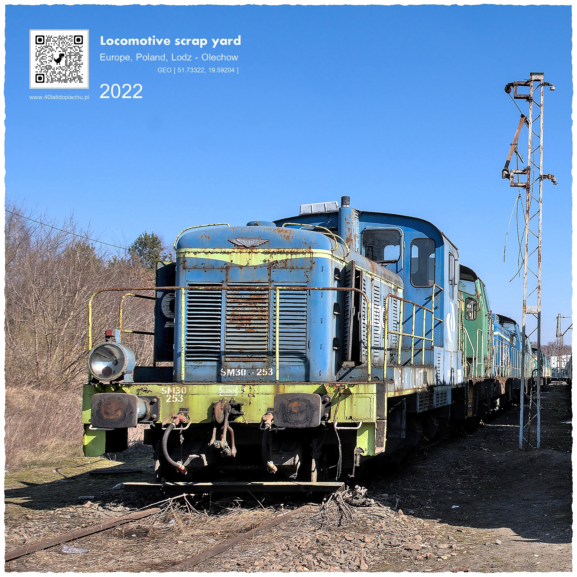 Złomowisko lokomotyw Łódź Olechów