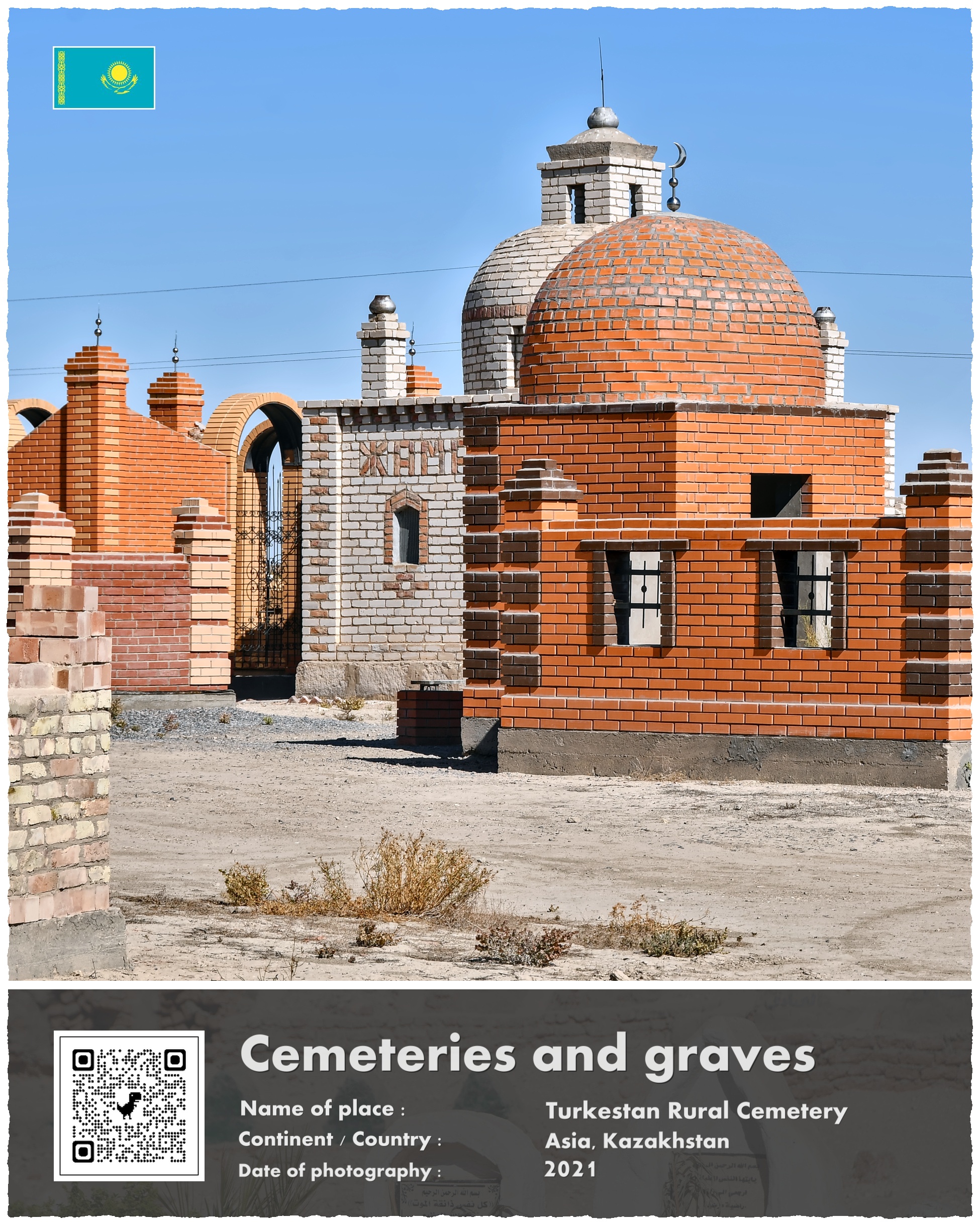 Kazachstan, cmentarz Turkiestański