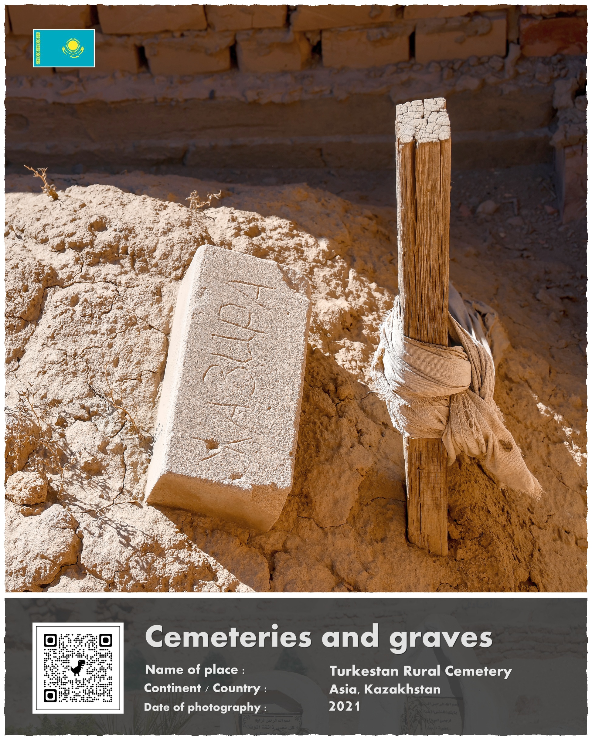 Kazachstan, cmentarz Turkiestański