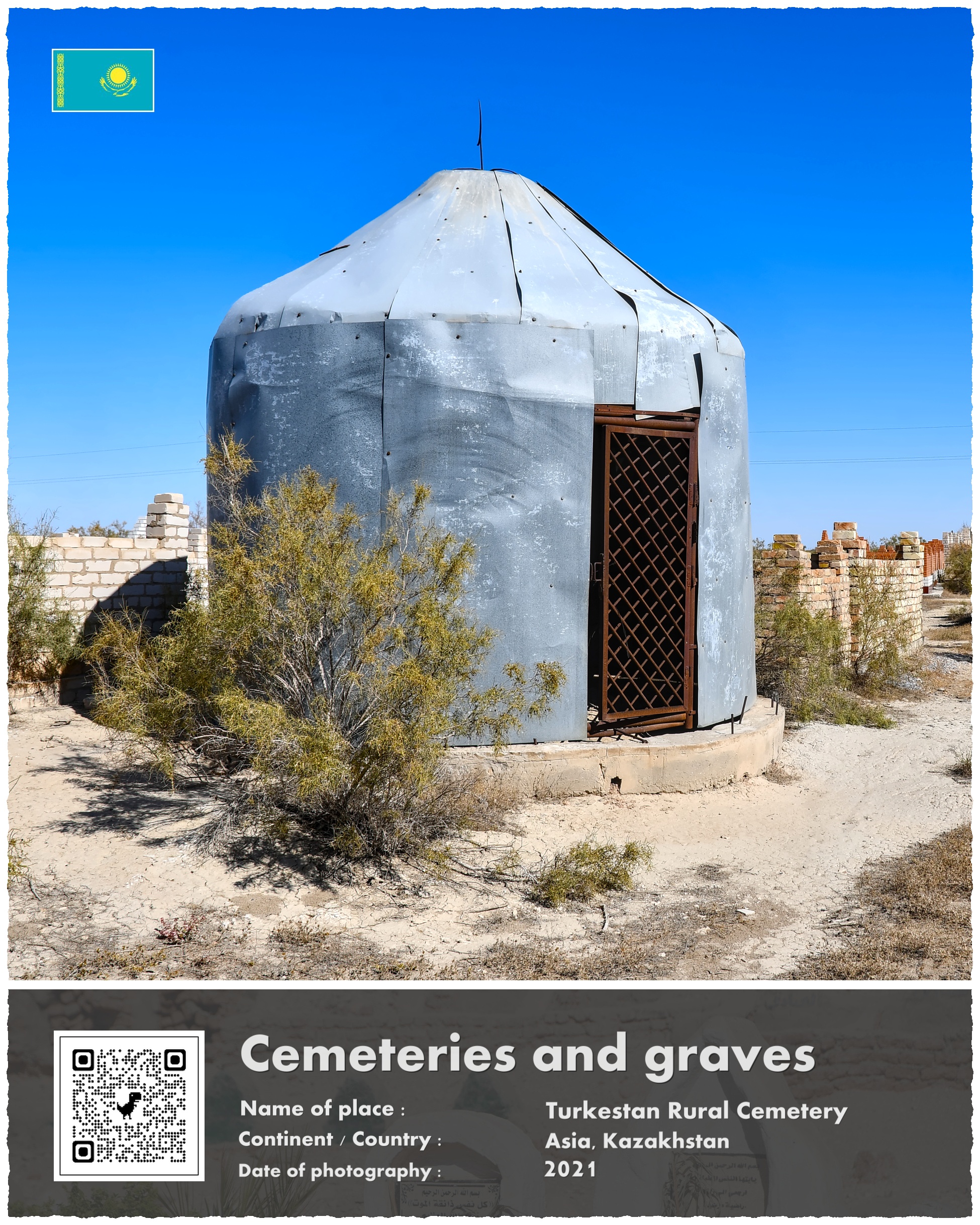 Kazachstan, cmentarz Turkiestański