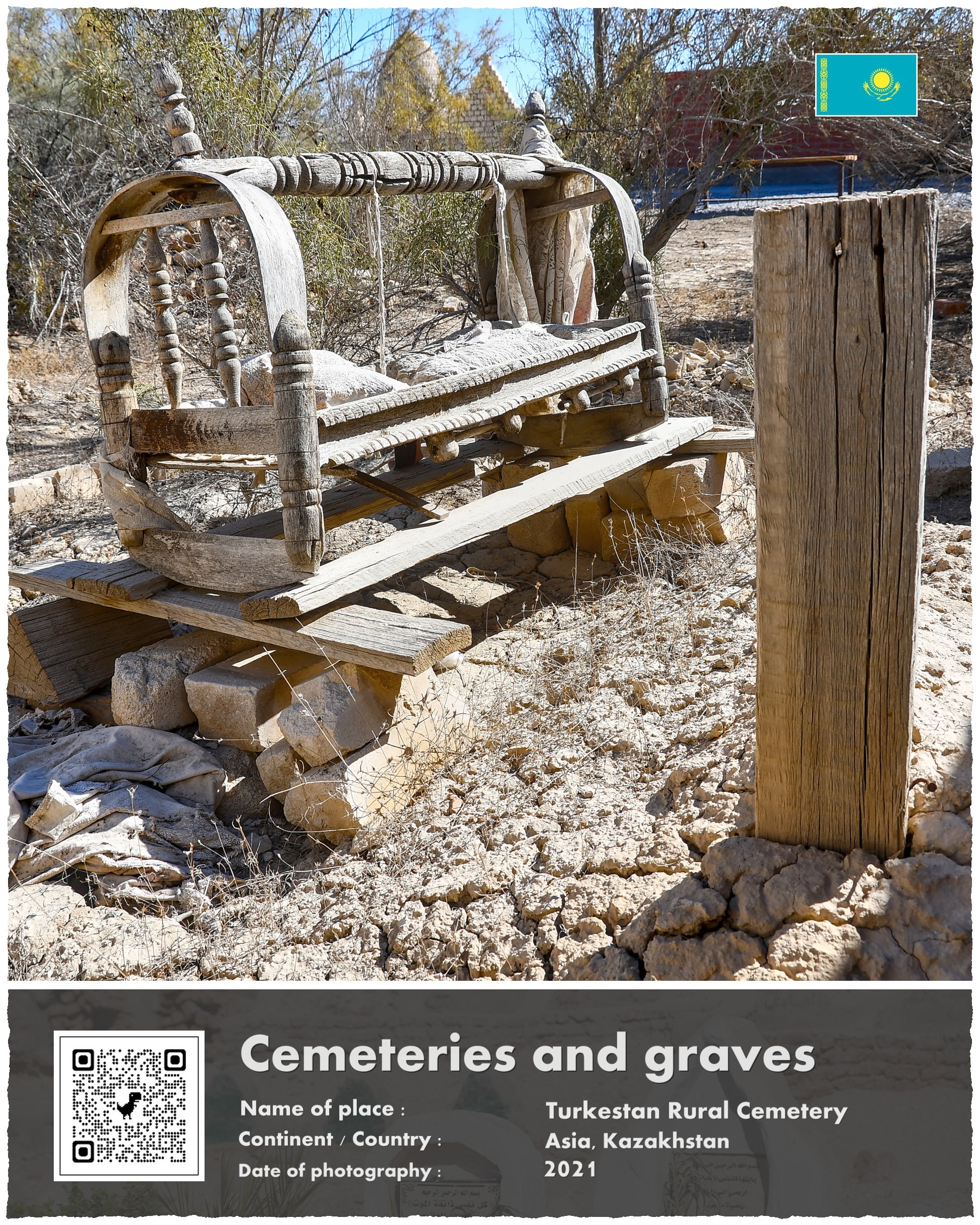 Kazachstan, cmentarz Turkiestański