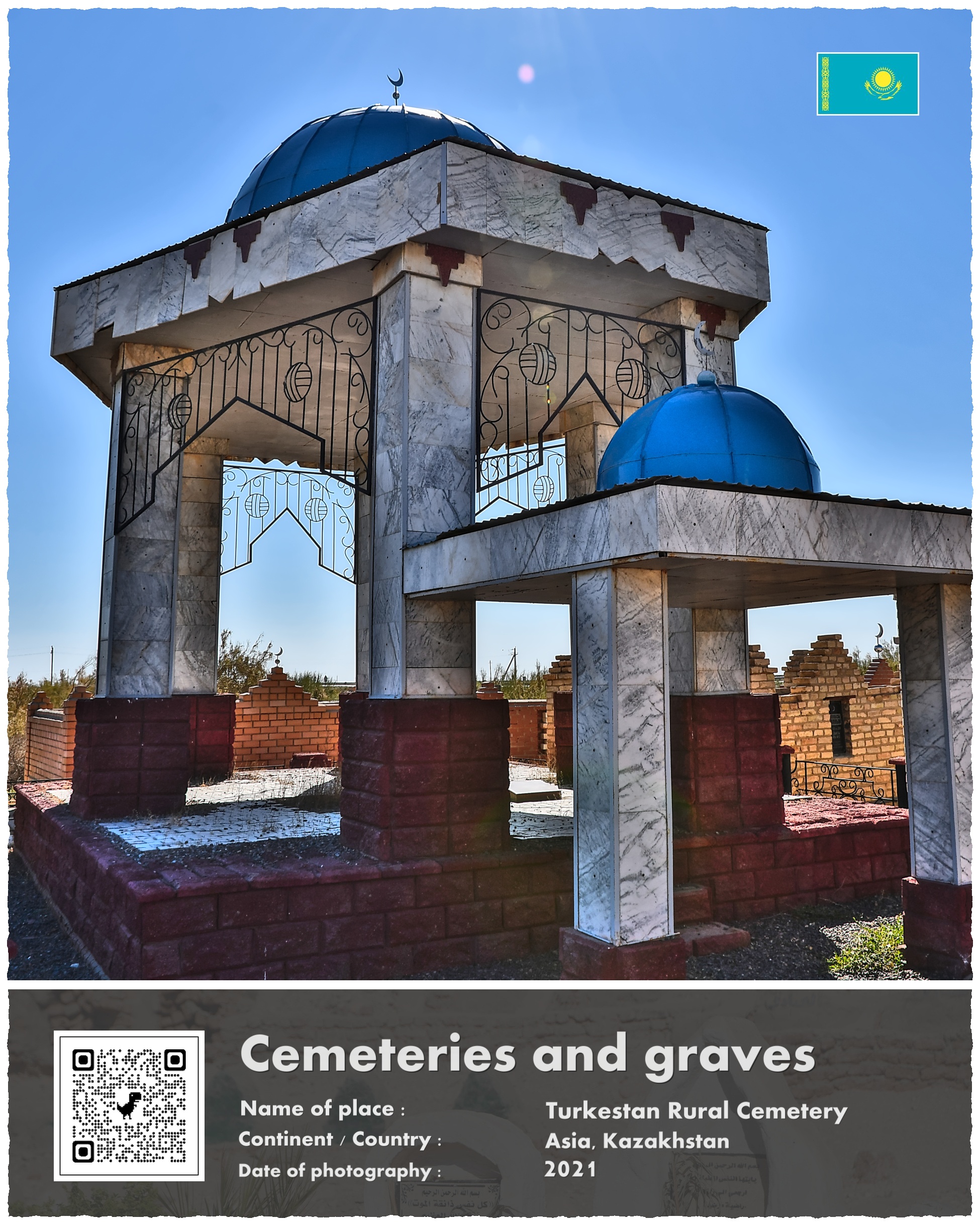 Kazachstan, cmentarz Turkiestański