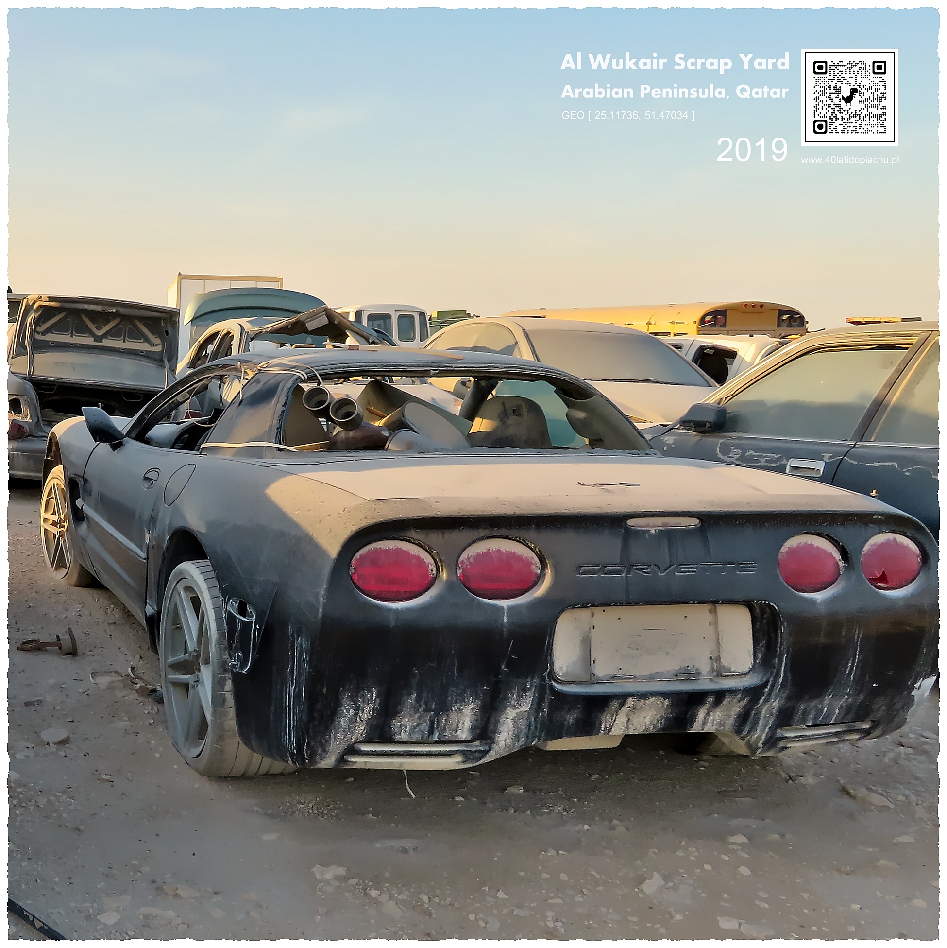 Katar: złomowisko samochodów Al Wukair Scrap Yard
