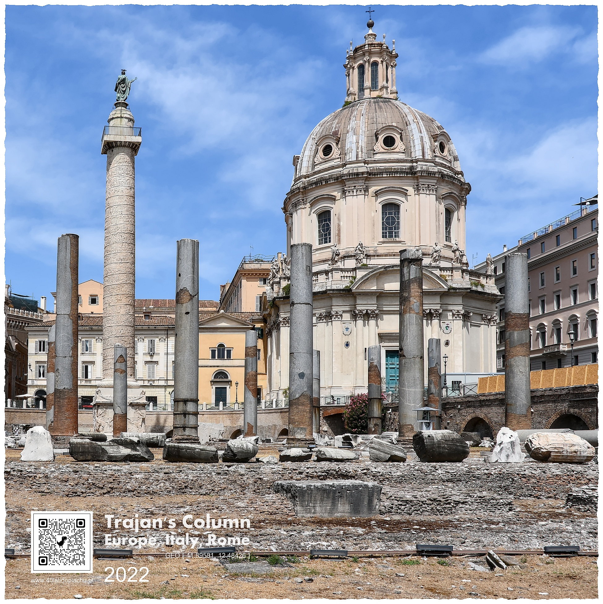Włochy Rzym - Kolumna Trajana