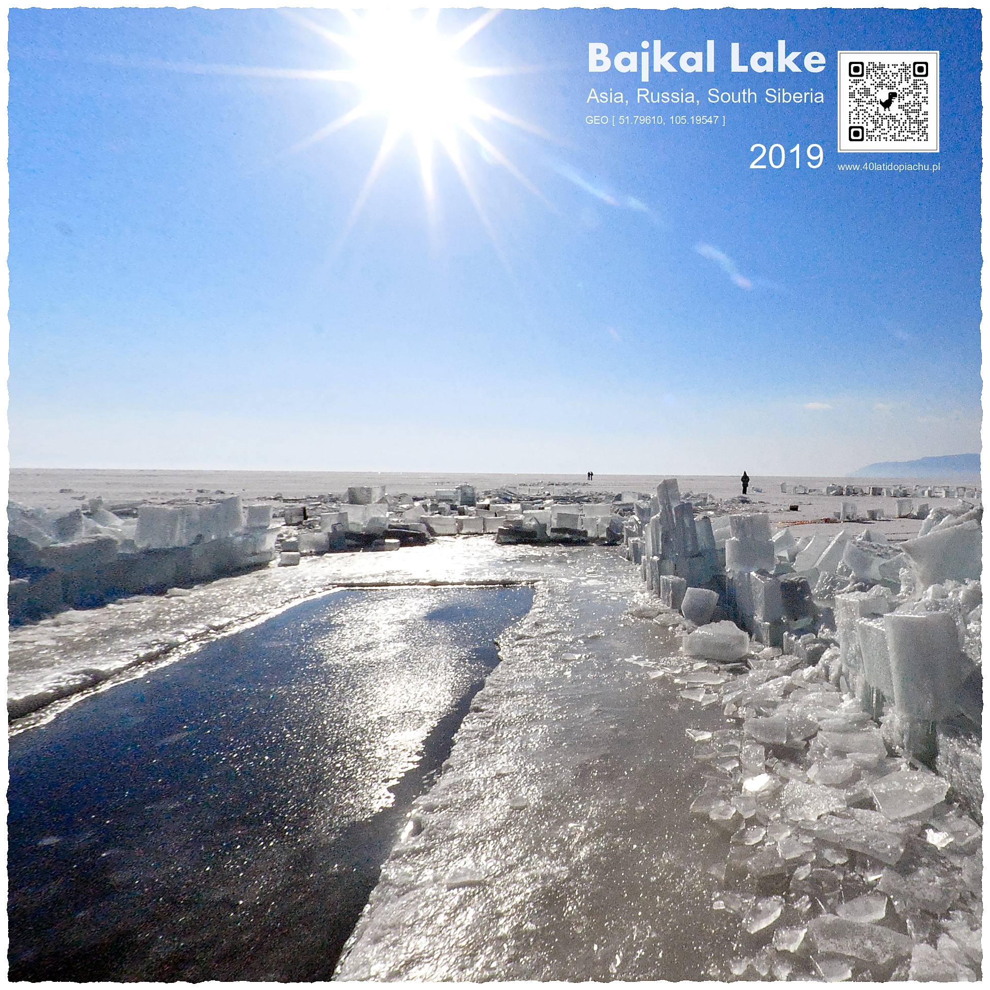 Syberia, zamarznięte Jezioro Bajkał