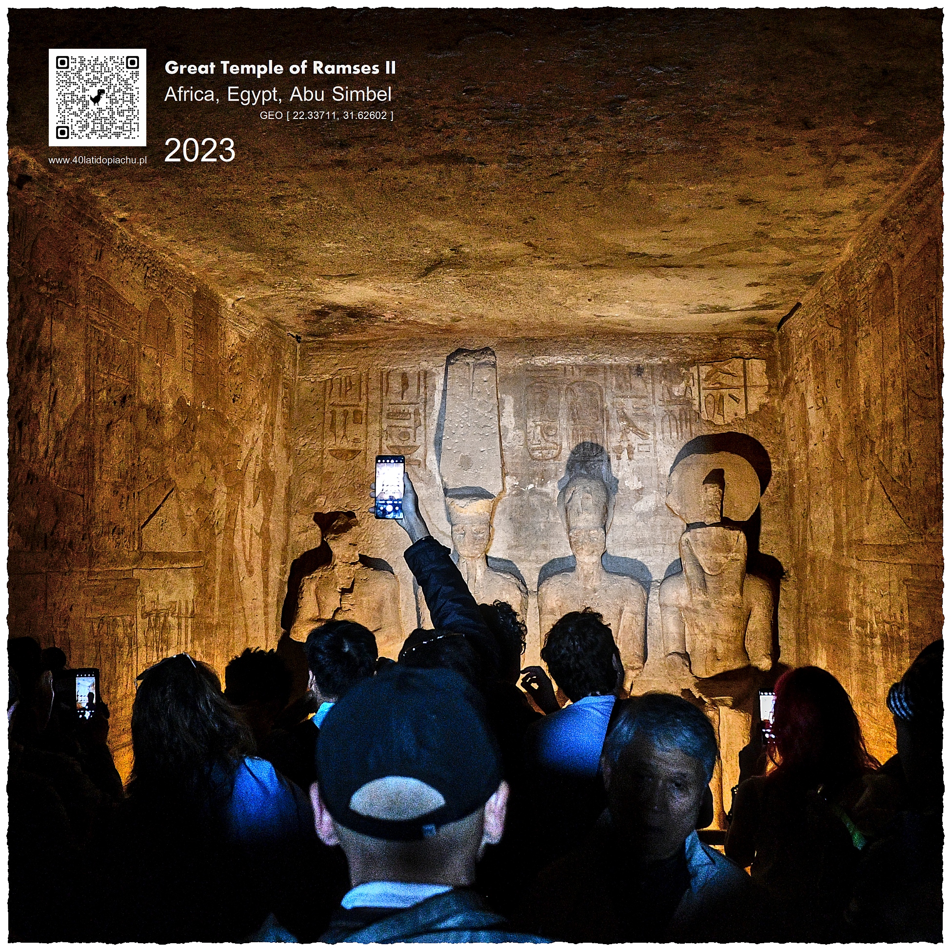 Egipt Abu Simbel wnętrze świątyni Ramzes II