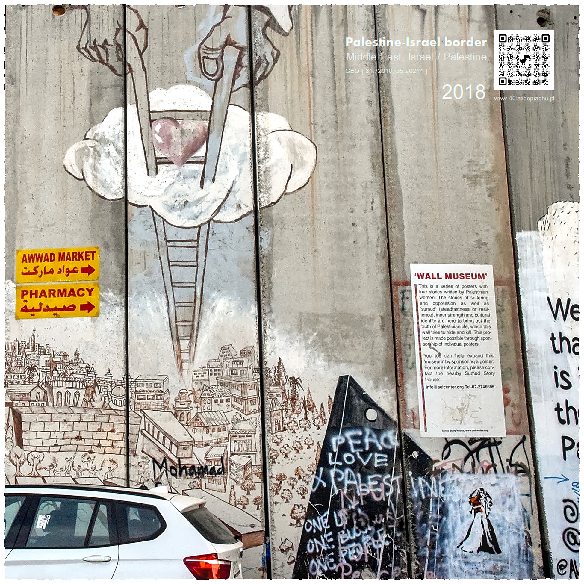 Palestyna mur z Izraelem graffiti