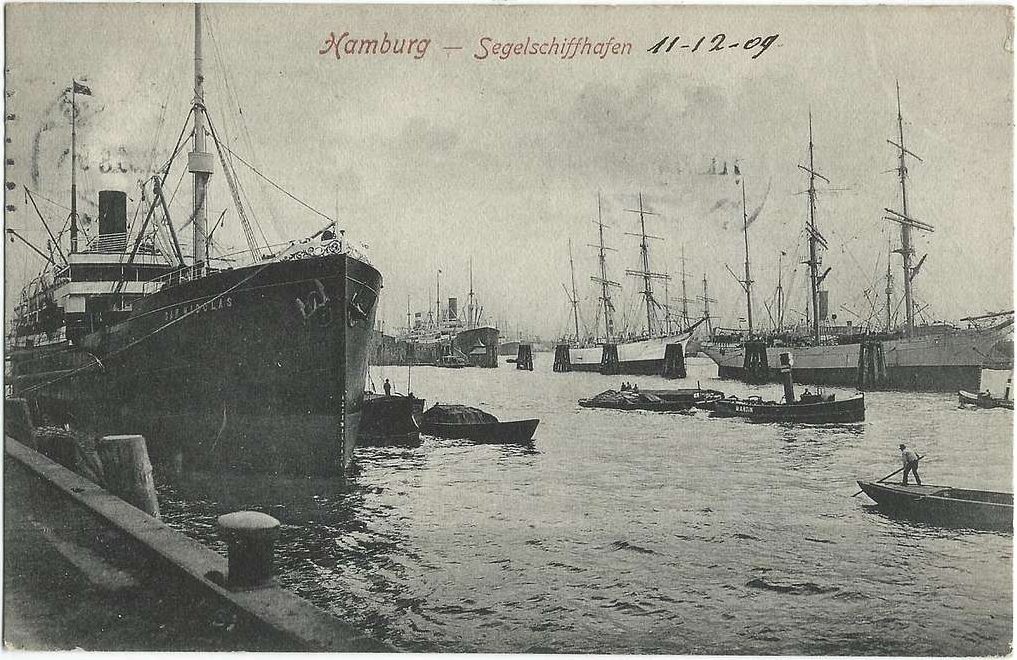 Port w Hamburgu 1909 rok