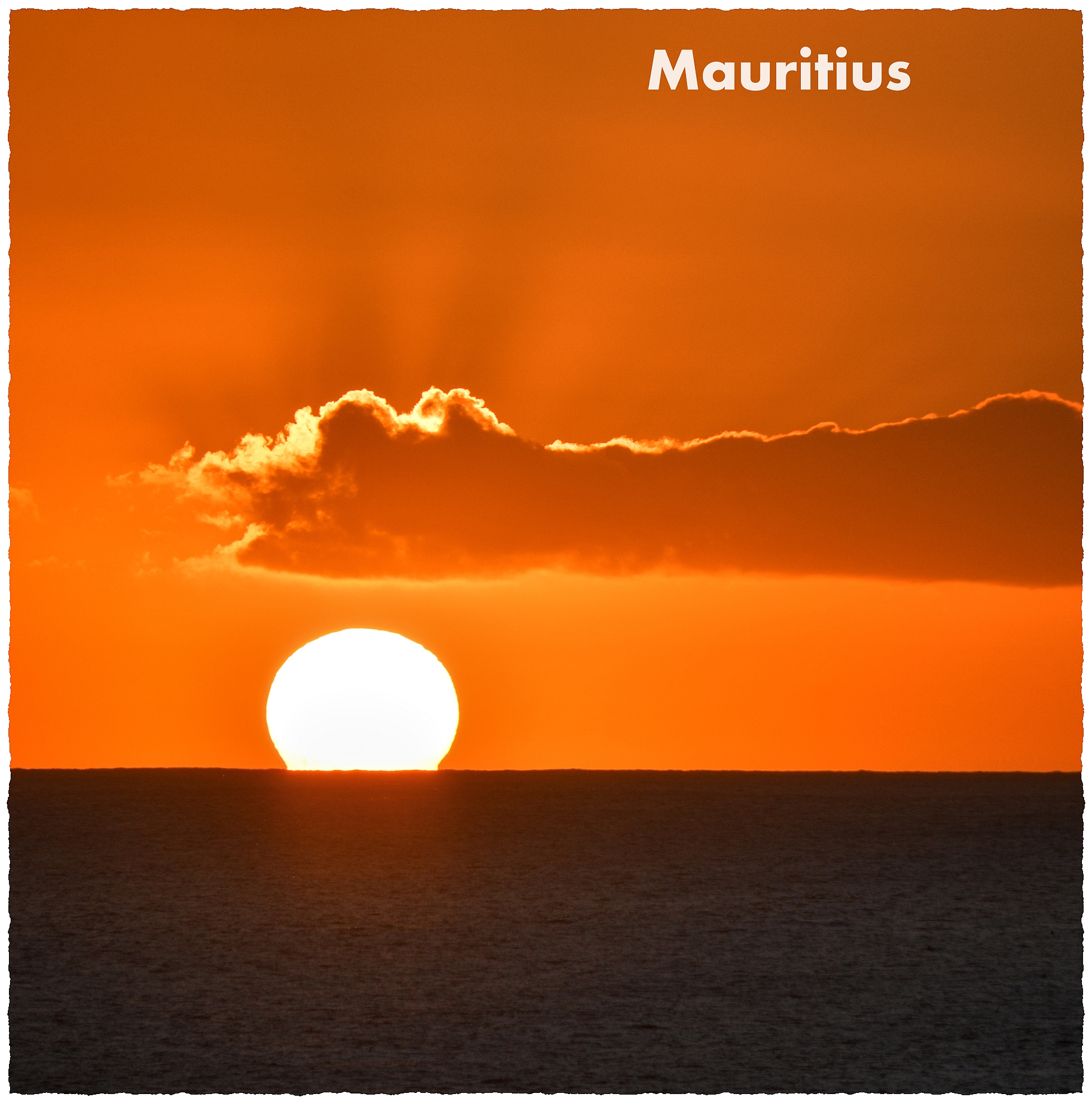 Mauritius - zachód słońca
