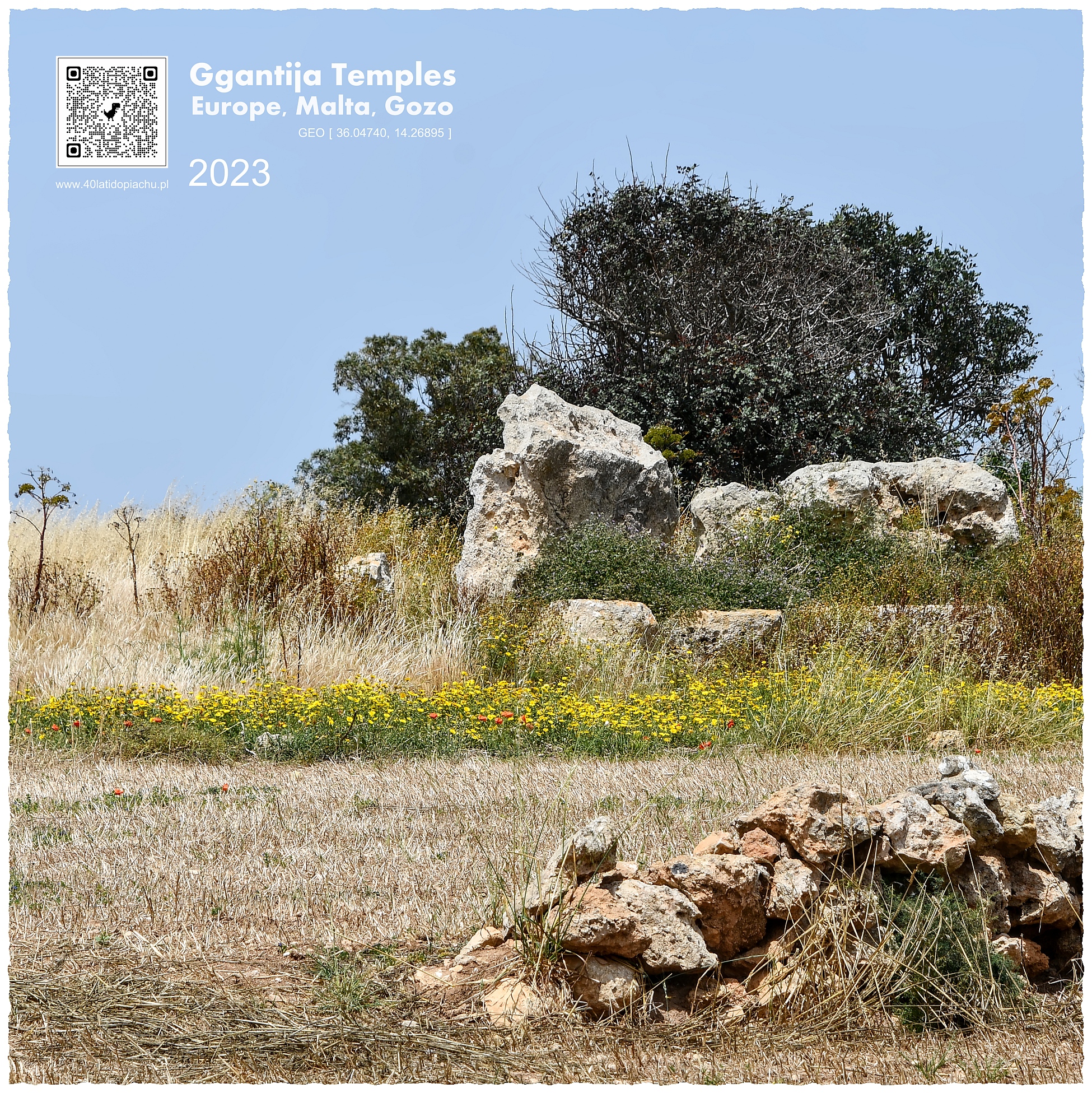 Malta i Gozo: megalityczna świątynia Santa Verna
