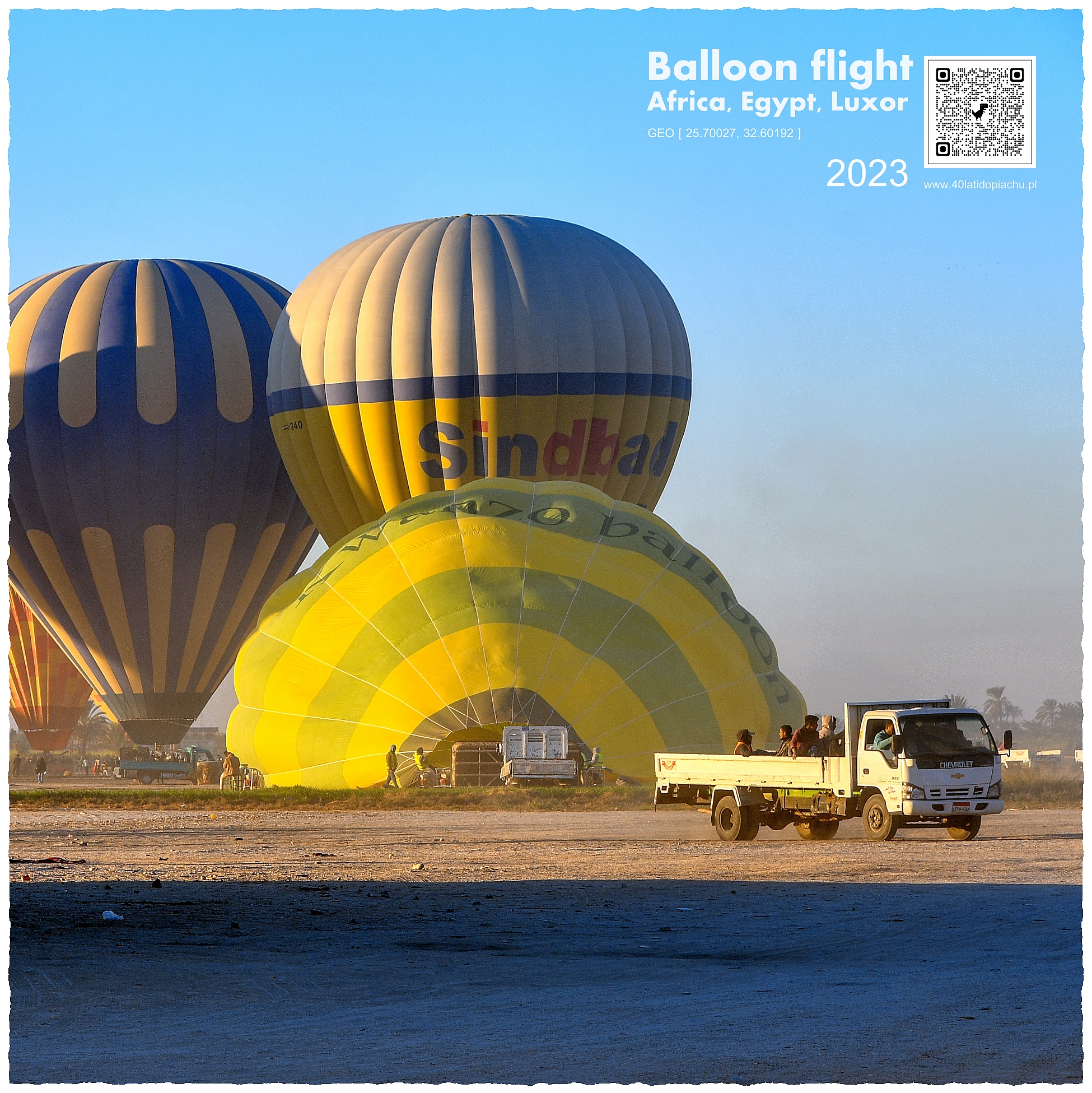 Egipt Luksor lot balonem