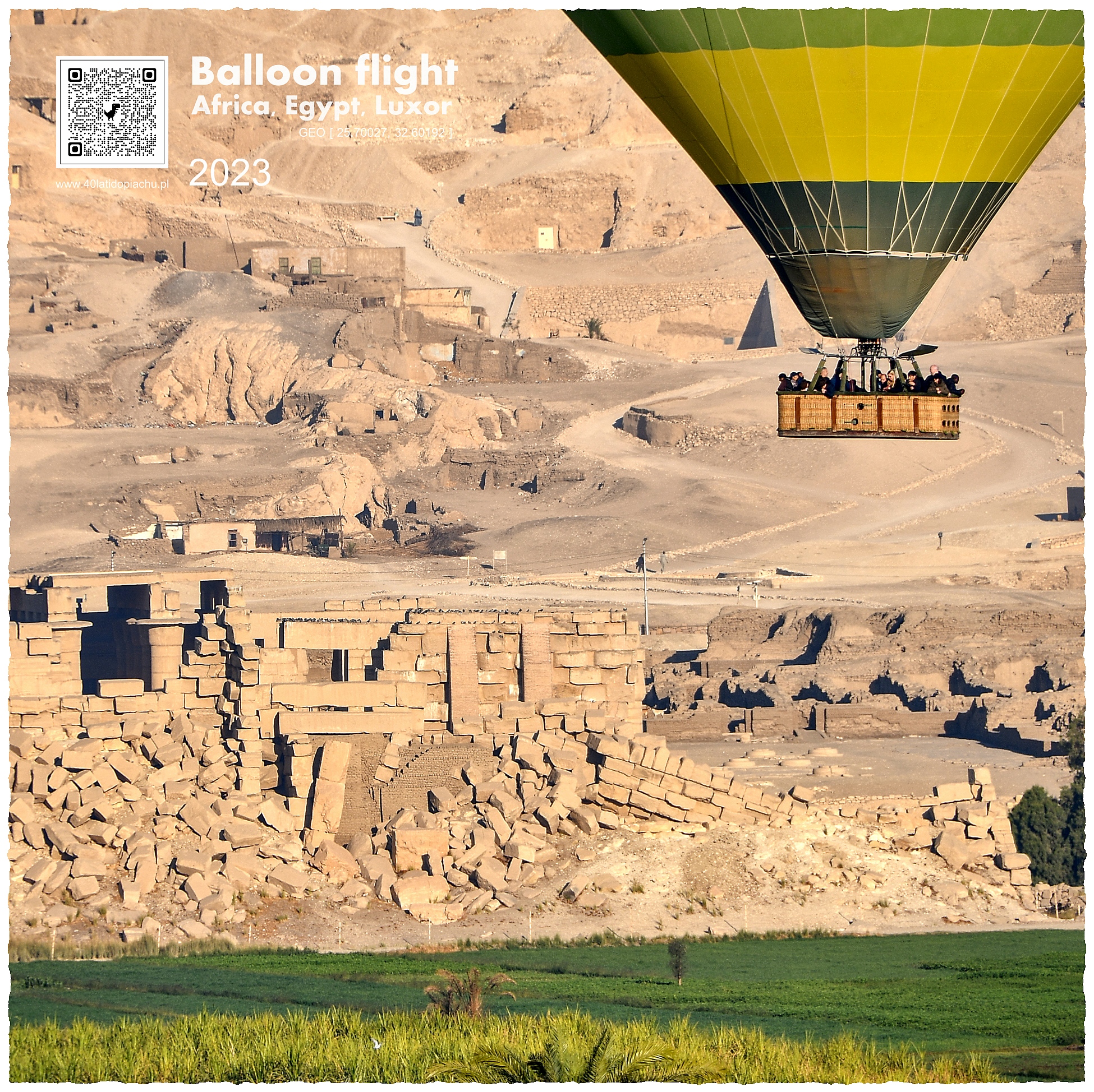 Egipt Luksor lot balonem
