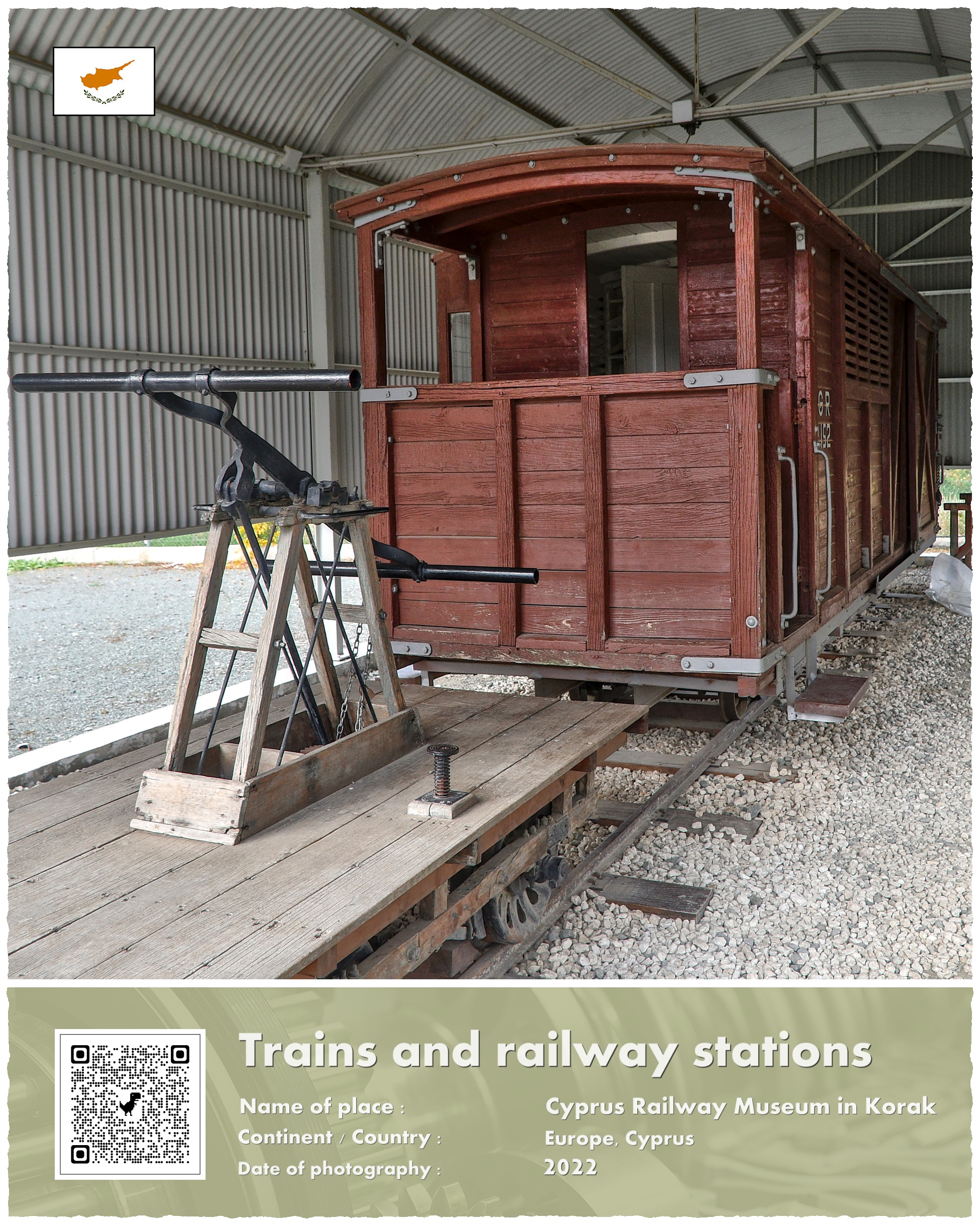 Cypr, stacja kolejowa w Koraku