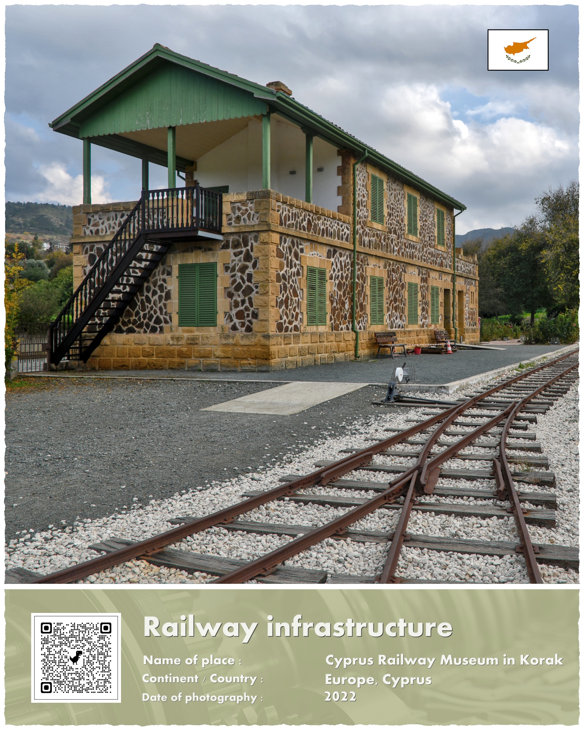 Cypr, stacja kolejowa w Koraku