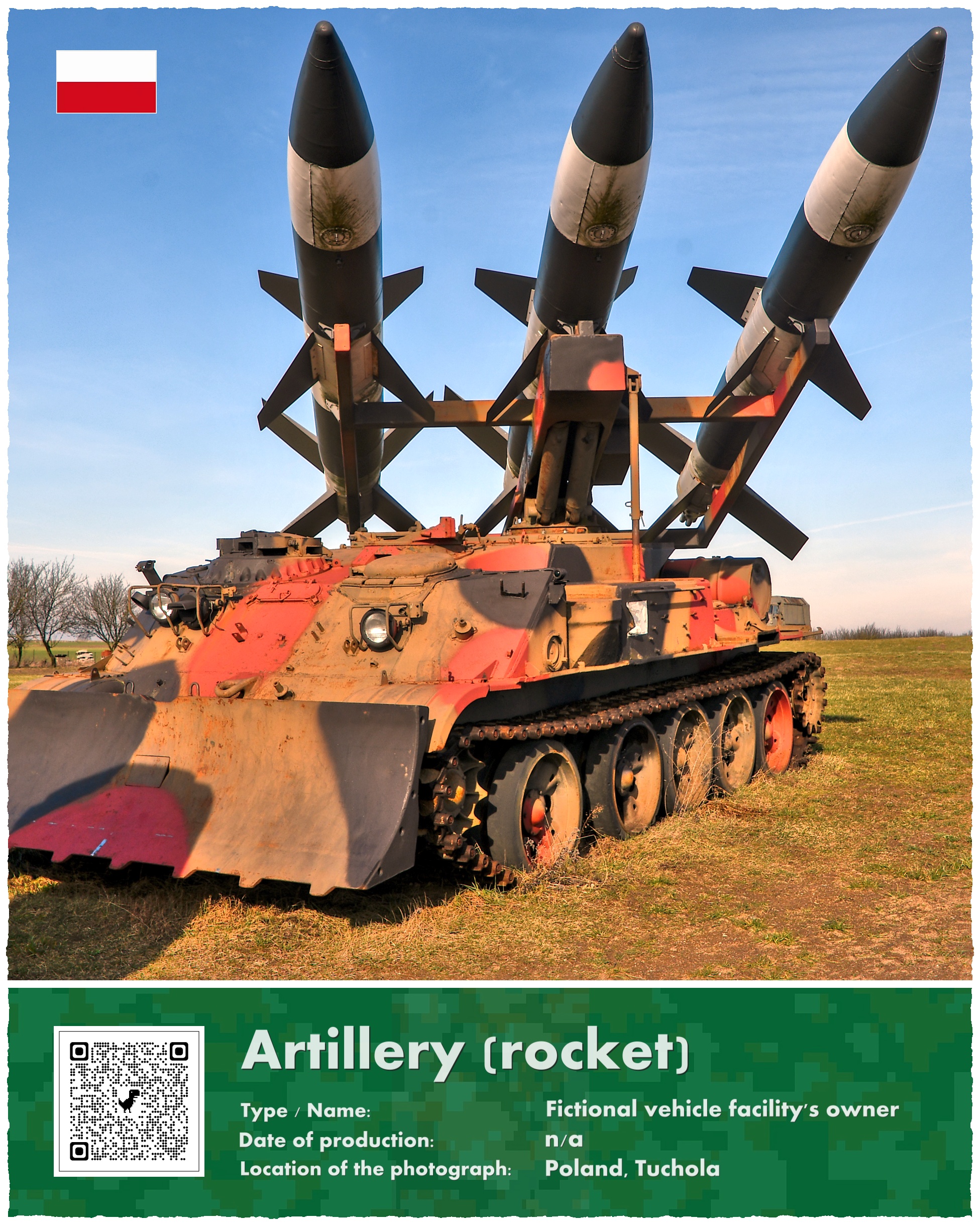 Ta wyrzutnia nie istnieje :-) Prywatne muzeum militarne w restauracji Grasz w Zielone koło Tucholi.