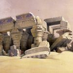 Świątynia Kom Ombo, ruiny 1845/49